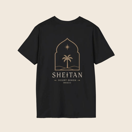 Palm Star Logo T‑Shirt — Sheitan Branded Minimalist Tee